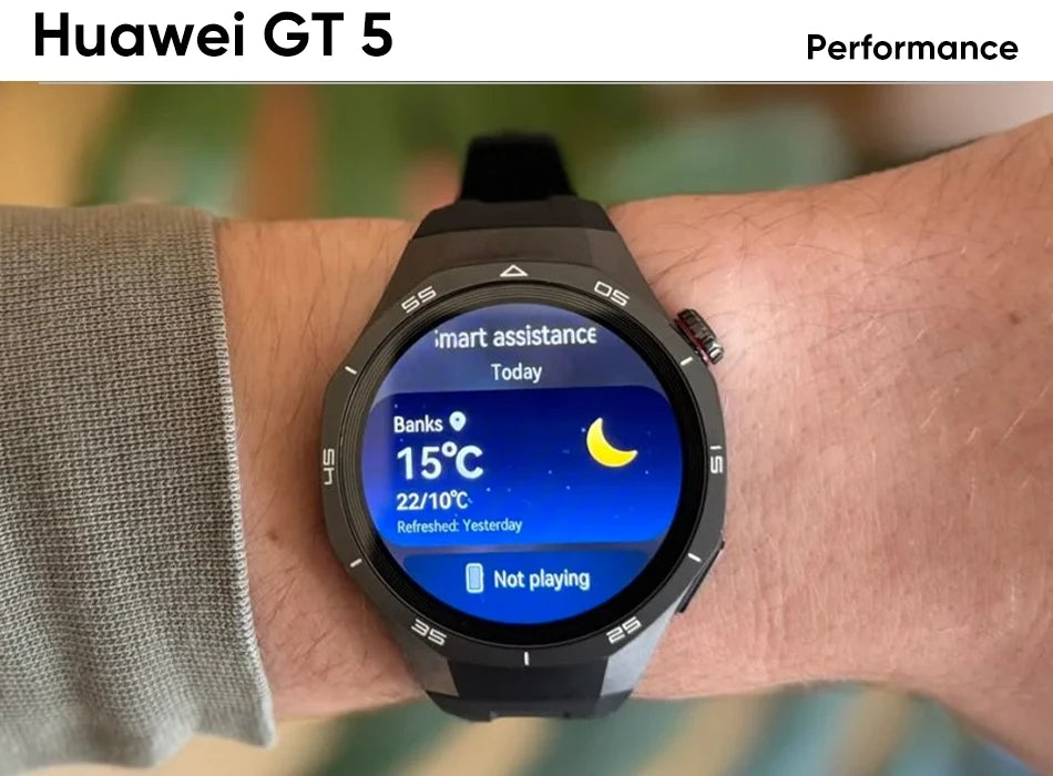 HUAWEI Watch GT 5 Smartwatch Global Version  Buit-in Map Replay Message compatible with iOS and Android 14 Days Battery Life