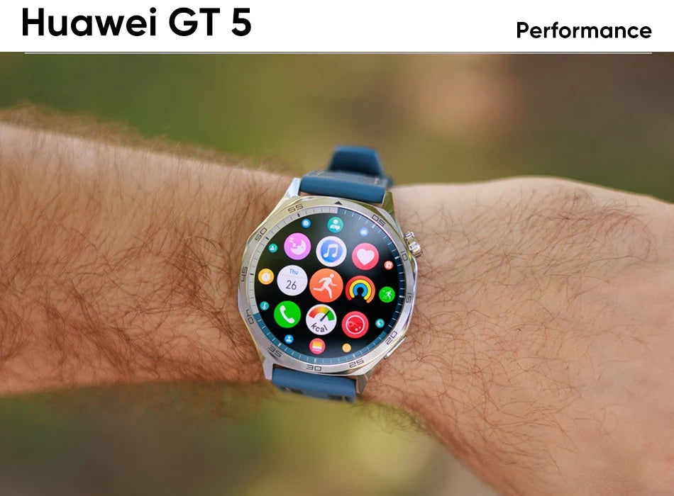 HUAWEI Watch GT 5 Smartwatch Global Version  Buit-in Map Replay Message compatible with iOS and Android 14 Days Battery Life