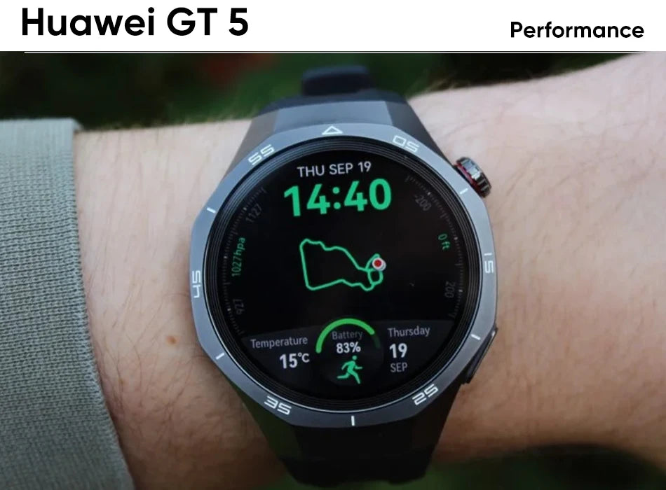 HUAWEI Watch GT 5 Smartwatch Global Version  Buit-in Map Replay Message compatible with iOS and Android 14 Days Battery Life