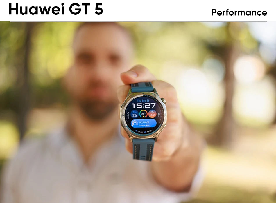 HUAWEI Watch GT 5 Smartwatch Global Version  Buit-in Map Replay Message compatible with iOS and Android 14 Days Battery Life